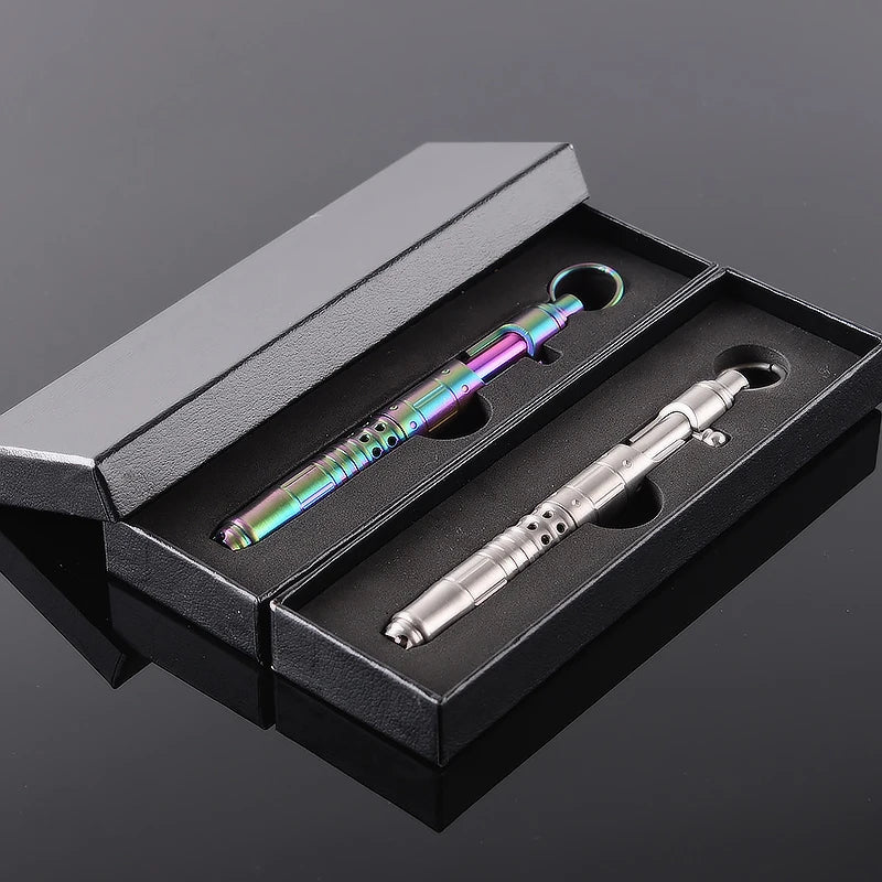 Titanium TC4 Bolt Tactical Pen Multifunction Self Defense Personal Defense Glass Breaker Outdoor Survival EDC Tools