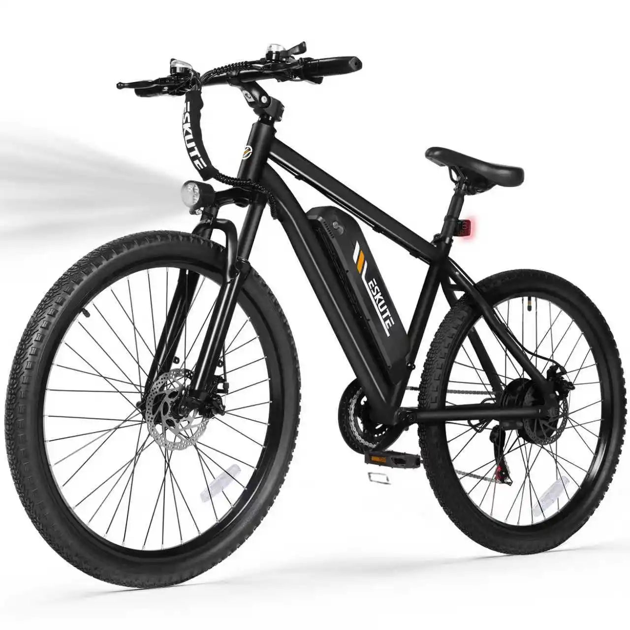 ESKUTE M200 Electric Bicycle  – 21-Speed Gear 27.5" Mountain ectric Bike, 1200W Peak, 28MPH, 48V 10.4Ah Battery  E-Bike