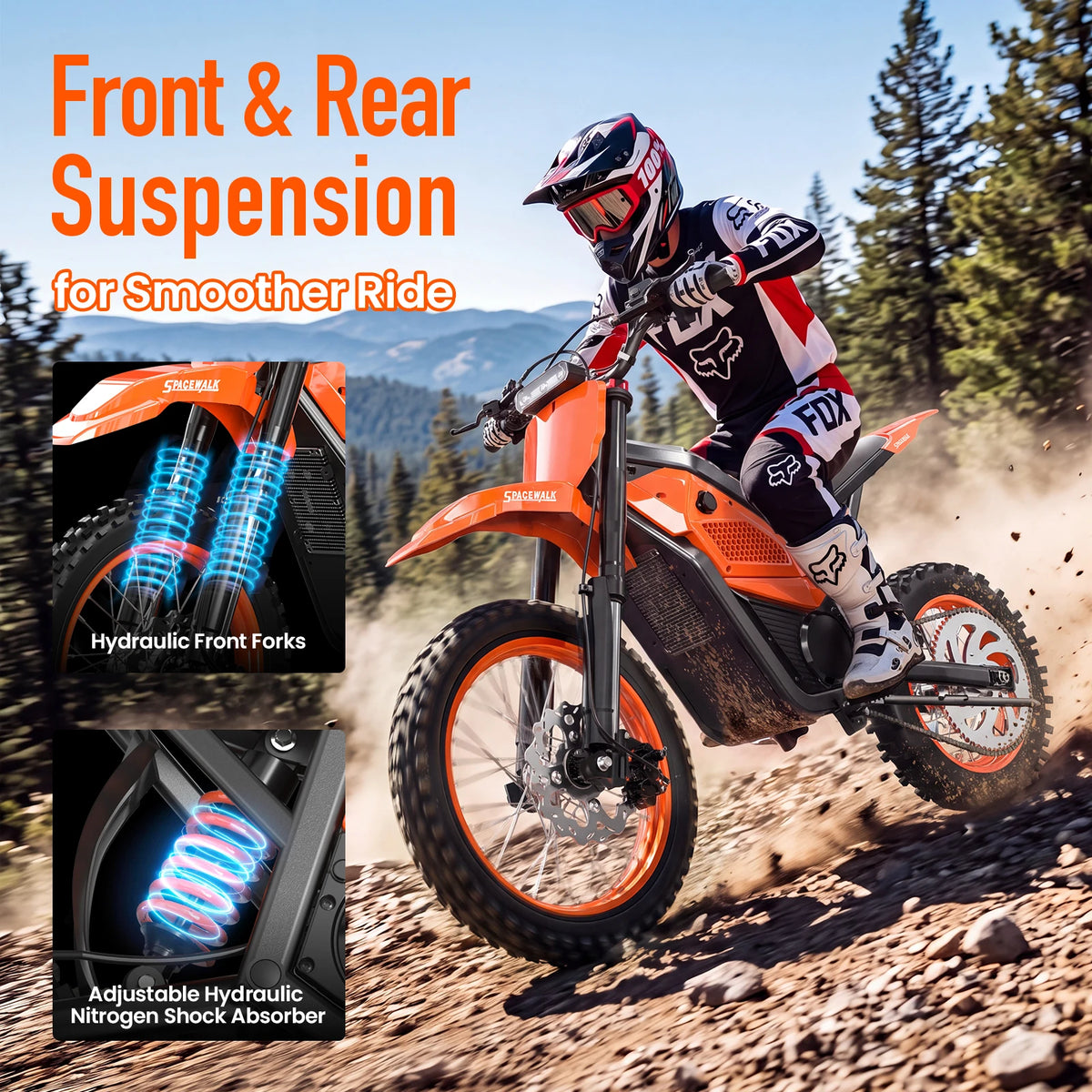 EILLEO SPACEWALK Electric Off Road Dirt Bike With Removable Battery