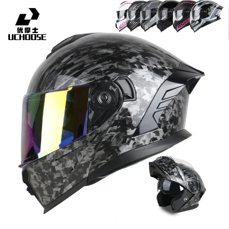 DIY modular helmetDOT Motorcycle Helmet Four Seasons Motocross Racing Modular Flip Up Casco Moto Men Women Off Road Helmet