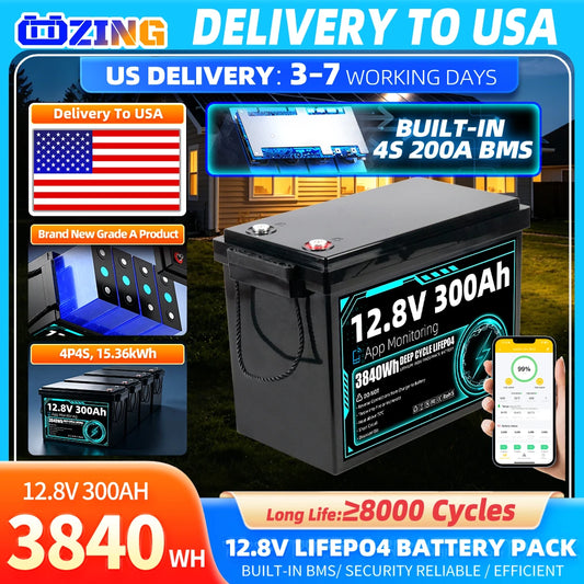 Fullfutura LiFePO4 Battery with App Control for Solar Energy Storage