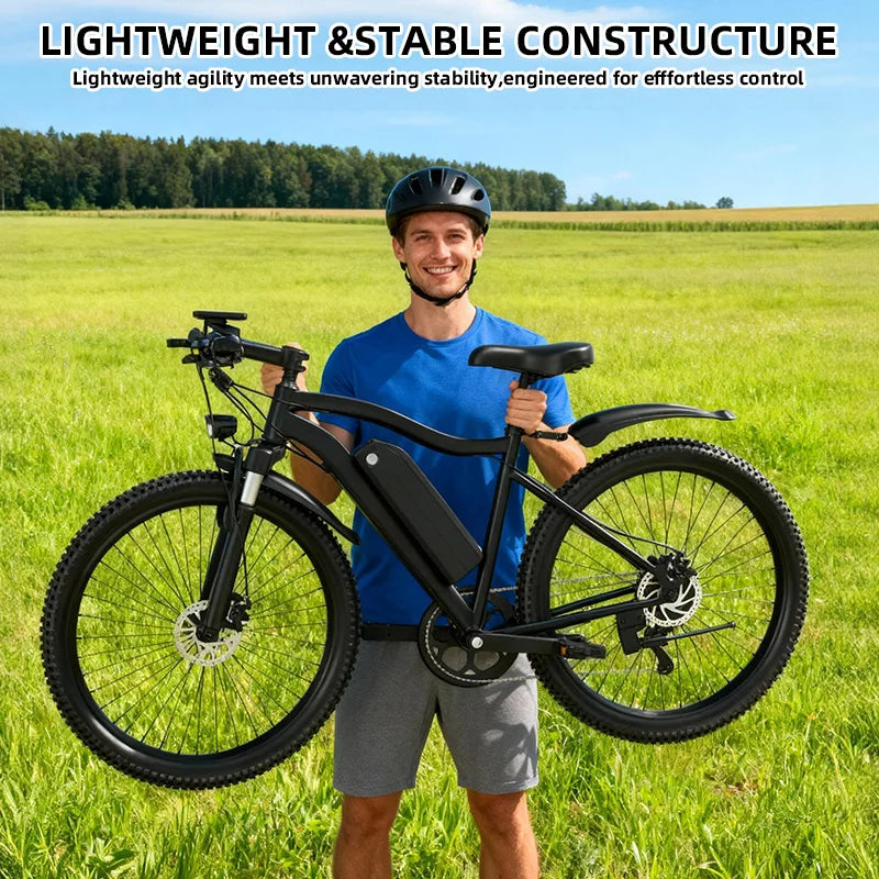 UPLEE 26" Electric Bike for Adults, 500W 48V 13Ah Battery, 25 MPH Max Speed, Up to 30 Miles Long Range