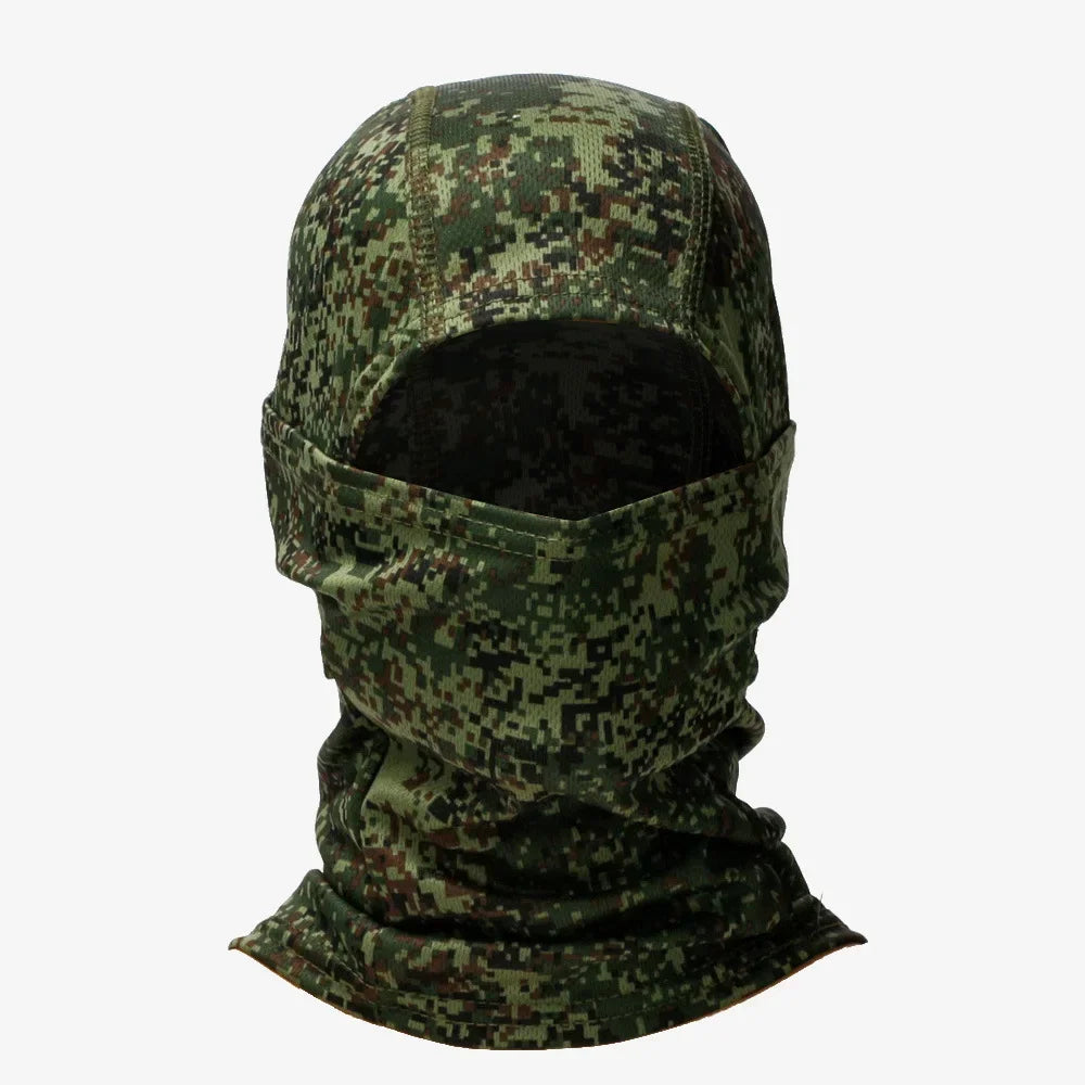 Tactical Camouflage Balaclava Full Face Mask Outdoor Hat Motorcycle Hunting Bike Cycling Bandana Neck Gaiter Ski Hiking Scarf