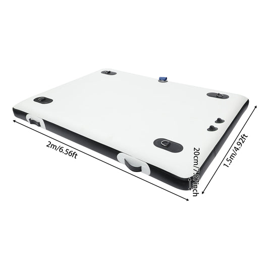 Portable Fishing Boat Inflatable Boat Inflatable Floating Platform for Lake/Swimming Pool 8 PSI