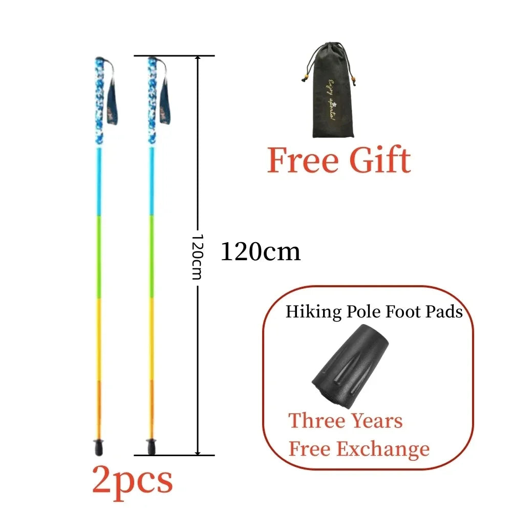 Unihike Carbon Fiber 5 Section Lightweight Hiking Pole
