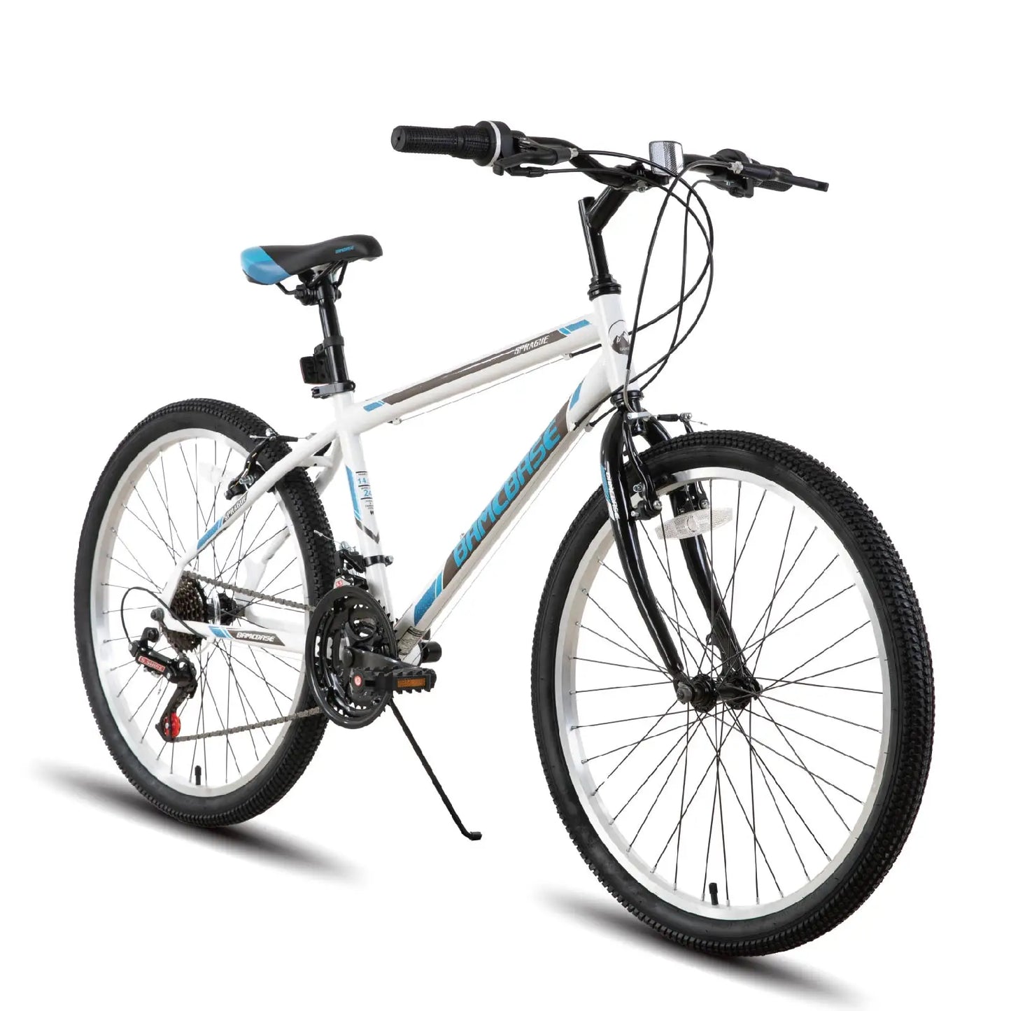 Hiland Mountain Bike Unisex 21 Speed Hard Steel Frame Bicycle