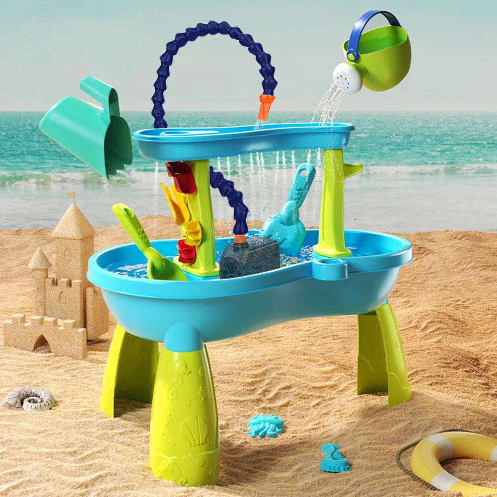 Water Table Accessories Kids Water Table Accessories Powerful Pump for Water Play Table Summer Outdoor Splash Table Toys