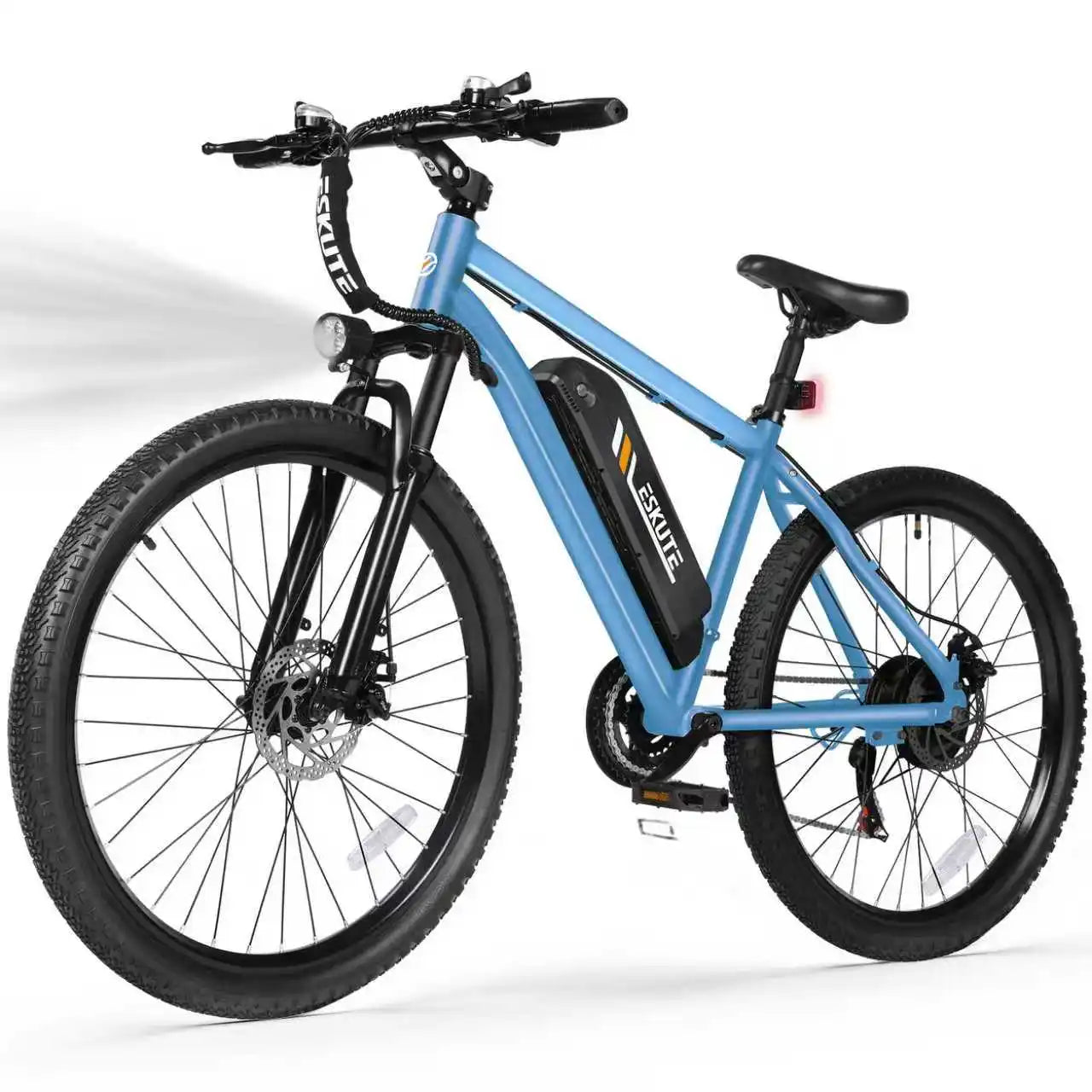 ESKUTE M200 Electric Bicycle  – 21-Speed Gear 27.5" Mountain ectric Bike, 1200W Peak, 28MPH, 48V 10.4Ah Battery  E-Bike