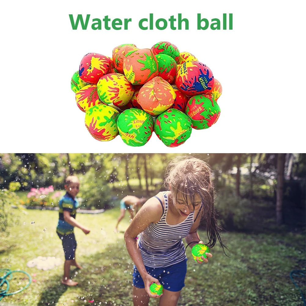 12Pcs Funny Sports Water Balls Reusable Beach Soaking Game Balls Interactive Water Bouncing Balls Kids Summer Pool