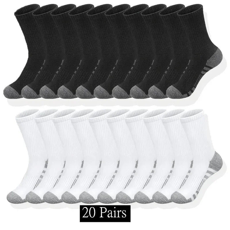 GIOIOCN Men's Classic Crew Socks Unisex Running Anti Slip Breathable