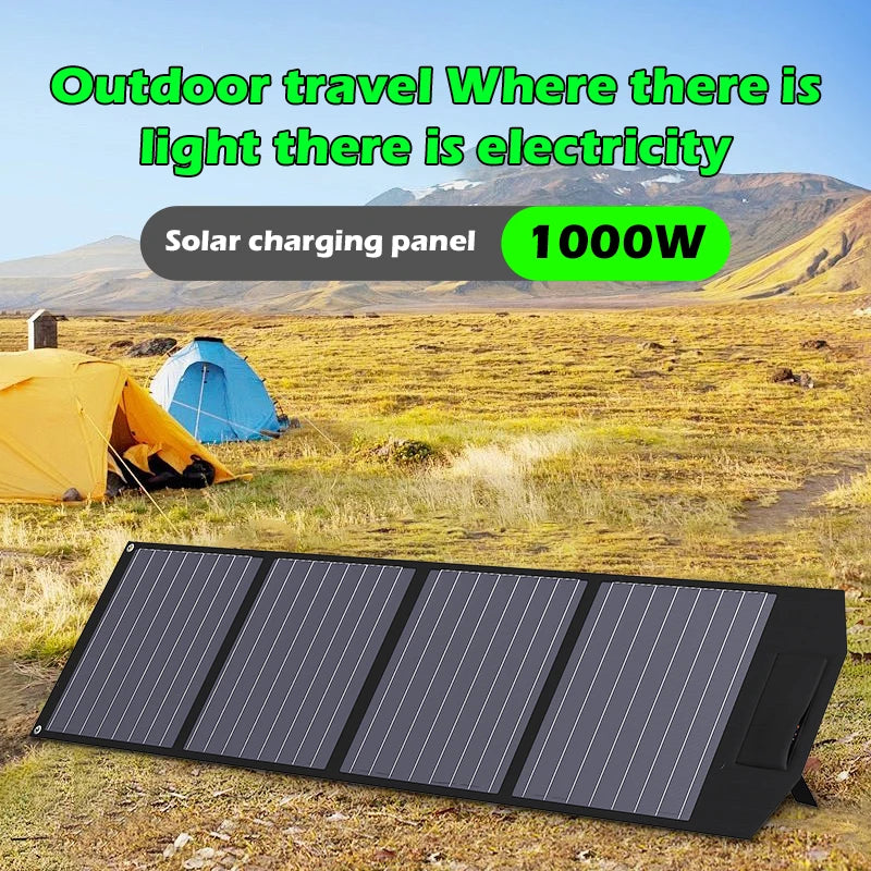 Foldable Solar Panel Charger for RV Camping and Off Grid