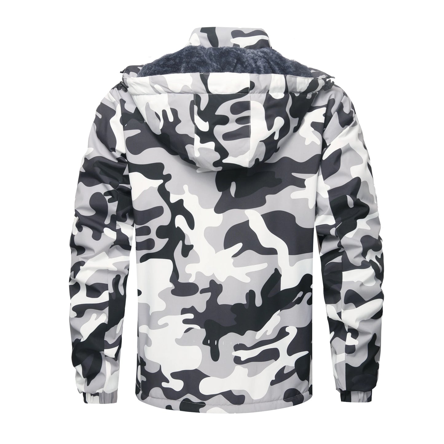 Men's Winter Fleece-lined Warm Windbreaker, Waterproof and Windproof Winter Outdoor Hiking and Trekking Jacket