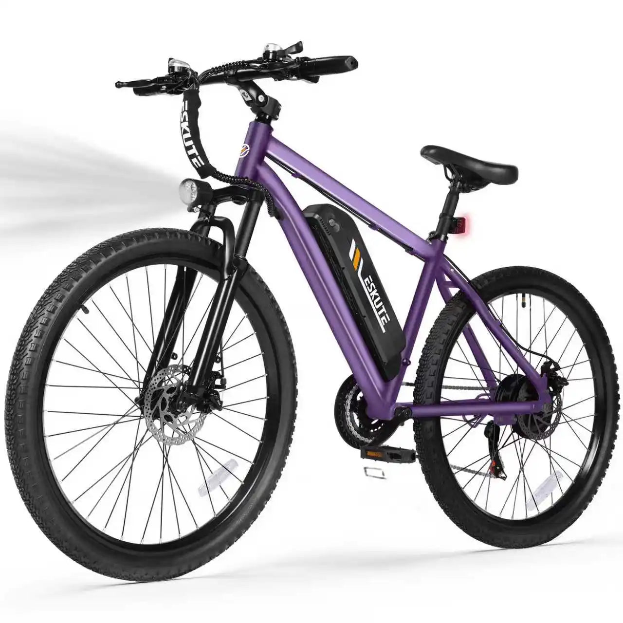 ESKUTE M200 Electric Bicycle  – 21-Speed Gear 27.5" Mountain ectric Bike, 1200W Peak, 28MPH, 48V 10.4Ah Battery  E-Bike