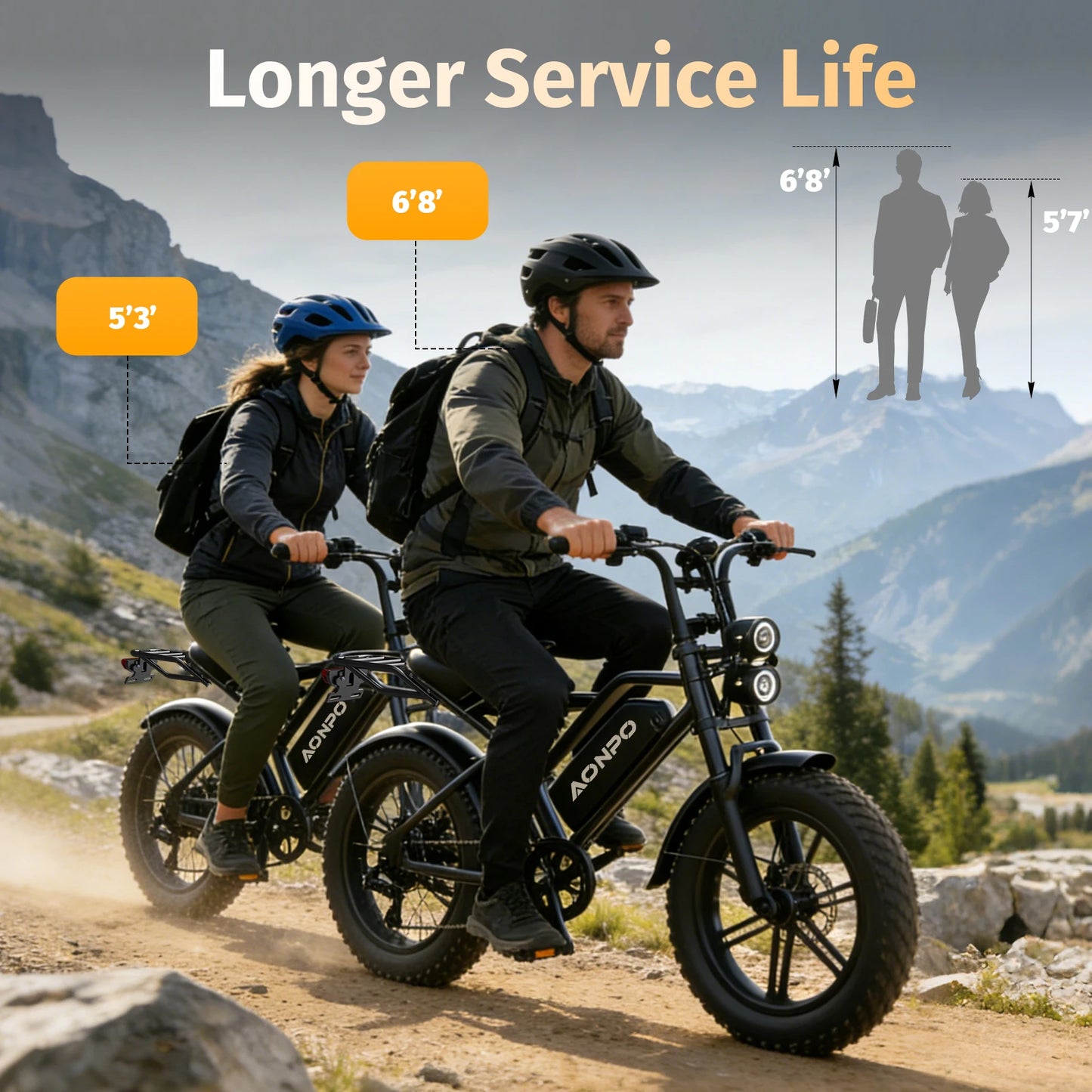 AONPO P20 Electric Bicycle 2000W Powerful motor 52V20AH lithium battery Mountain adult Electric Bike 20 Inch Fat Tire E-bike