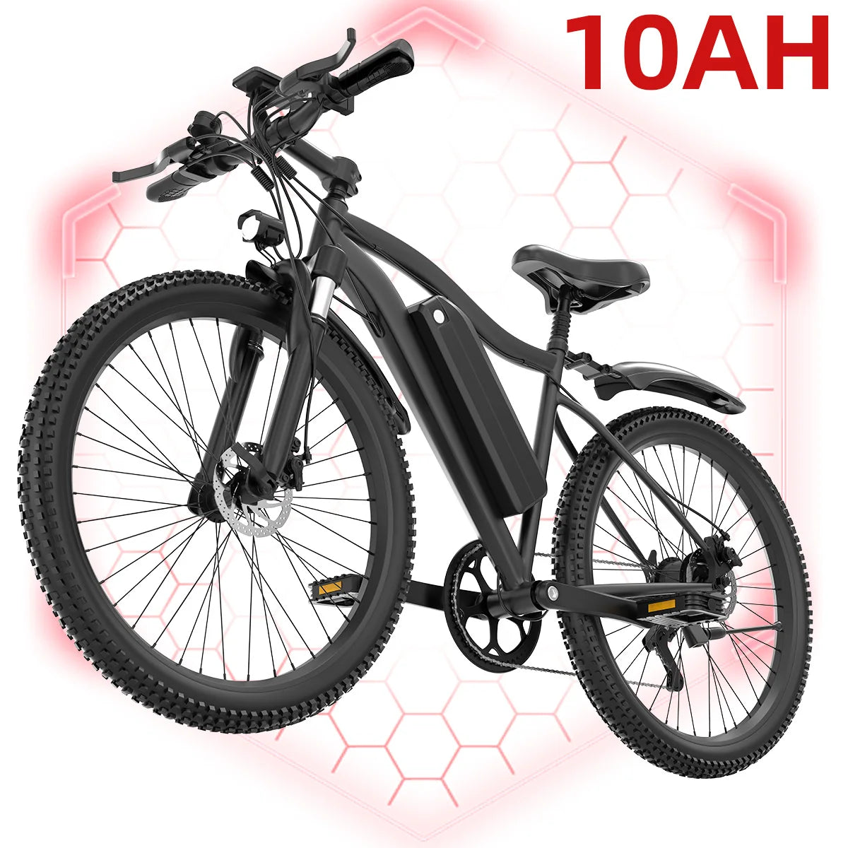 UPLEE 26" Electric Bike for Adults, 500W 48V 13Ah Battery, 25 MPH Max Speed, Up to 30 Miles Long Range